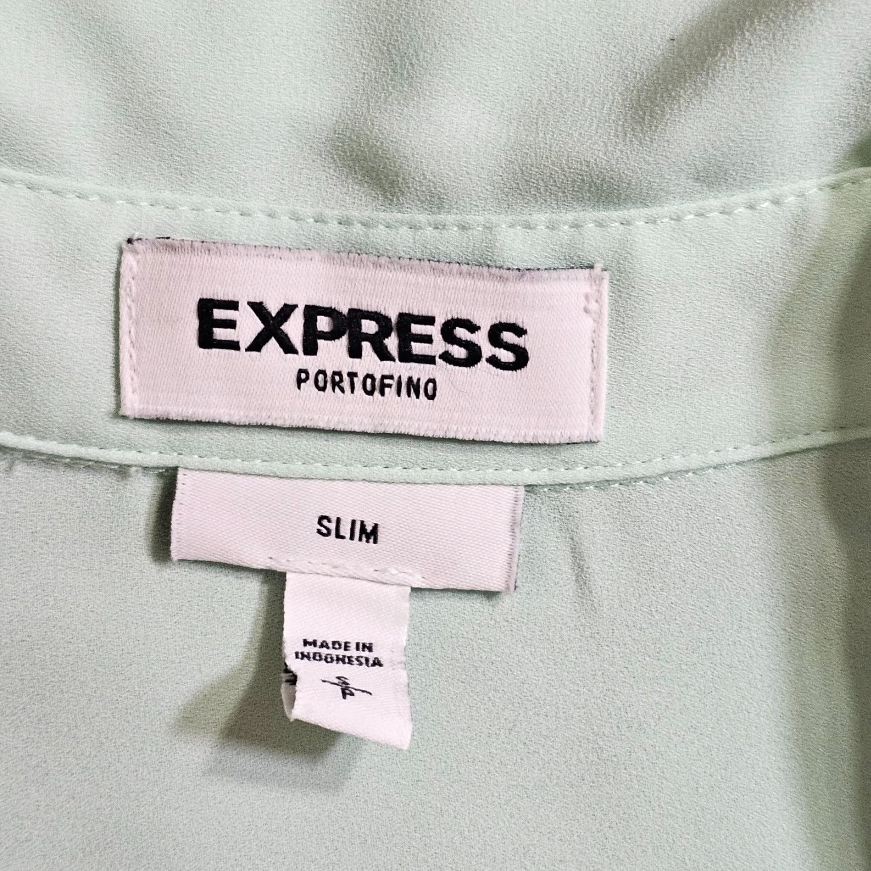 Express Express Shirt Women Small Green Portofino Sheer Button Long Sleeve Casual Capstone? Size S / US 4 / IT 40 - 3 Thumbnail