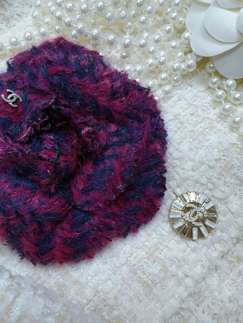 Chanel Chanel Camellia Brooch Purple Size ONE SIZE - 3 Thumbnail
