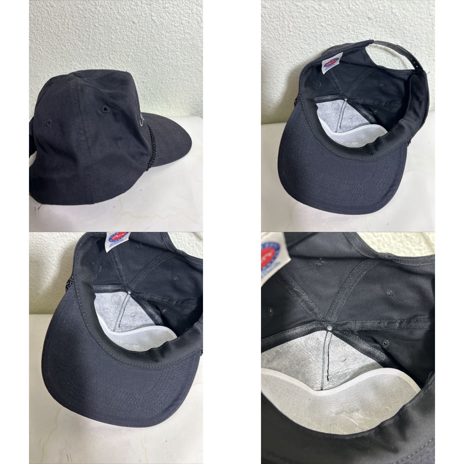 Vintage VINTAGE Attractive Headwear Black White SnapBack Hat Men One Size Adjustable Cap Size ONE SIZE - 9 Thumbnail