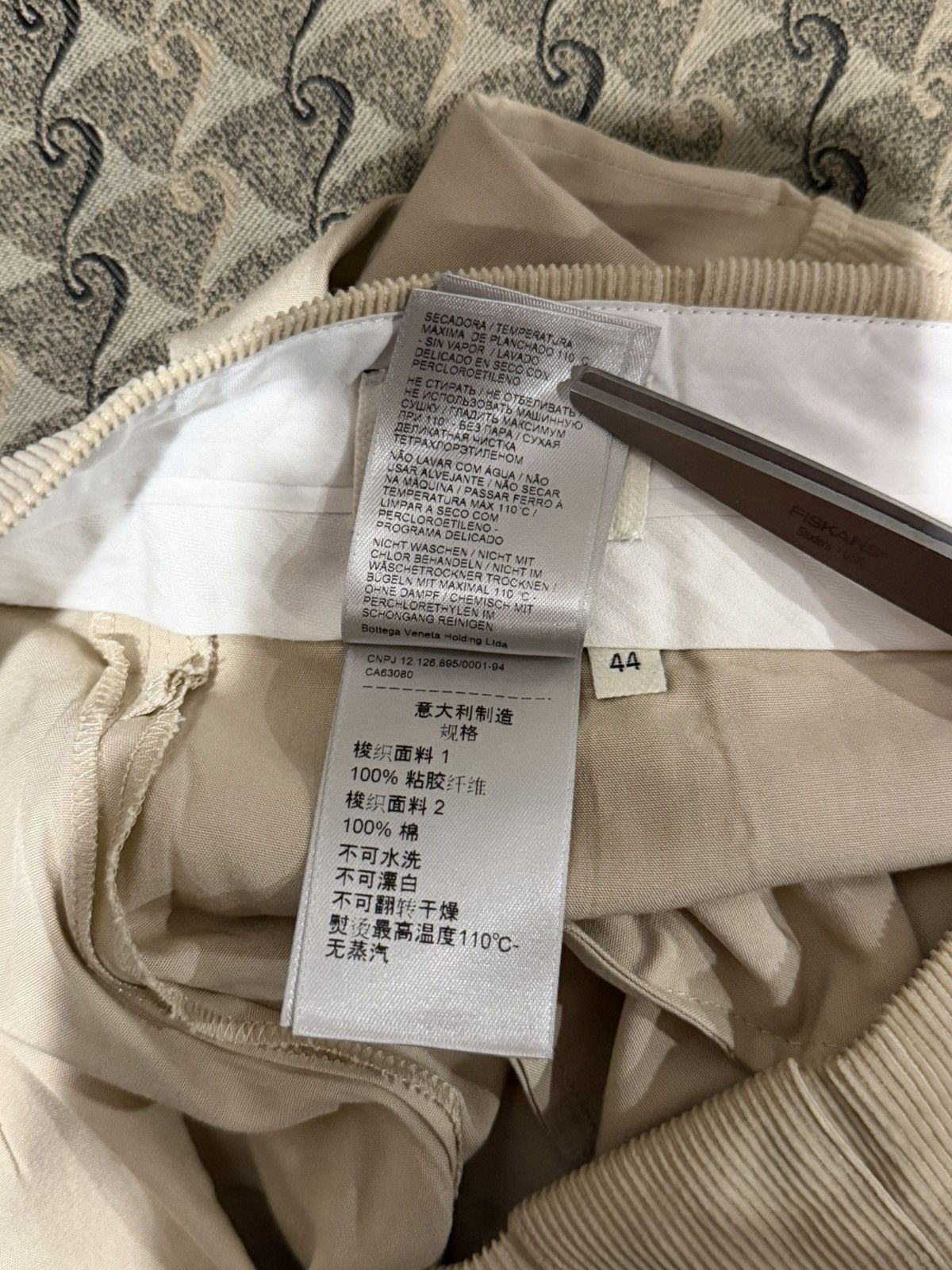 Bottega Veneta Bottega Veneta Daniel Lee Khaki / Corduroy Cargo 2020 Pants Size US 34 / EU 50 - 21 Thumbnail