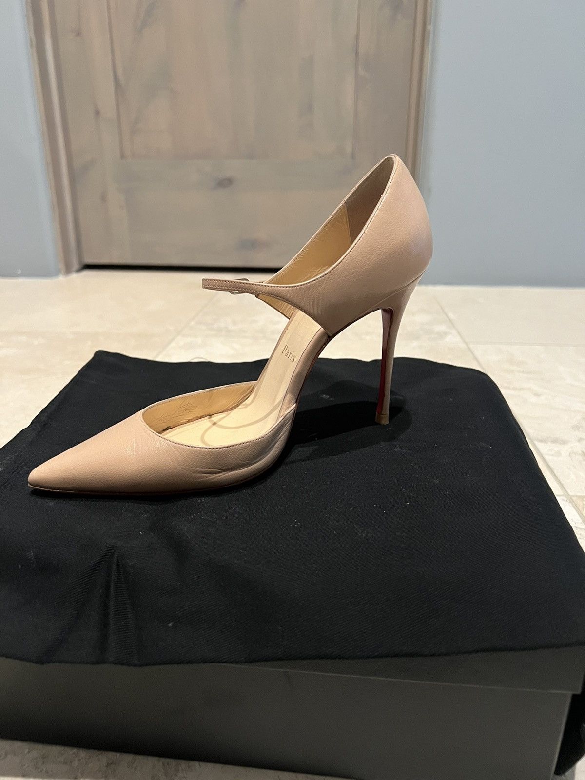 Christian Louboutin Red bottom heels beige Size US 7.5 / IT 37.5 - 5 Thumbnail
