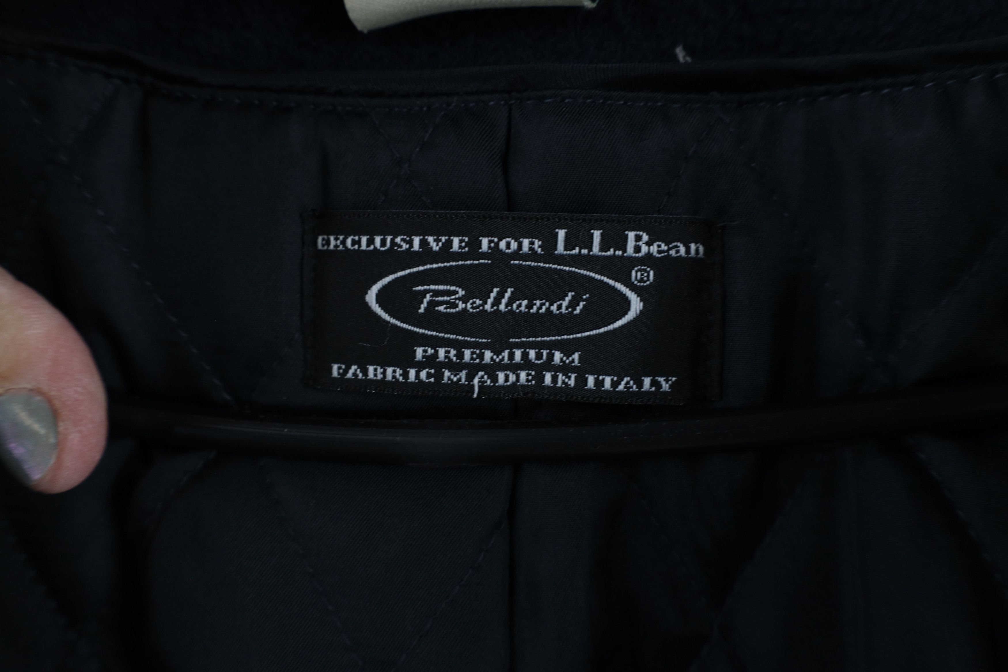 L.L. Bean × Vintage Vintage LL Bean Wool Naval Quilted Peacoat Jacket Navy Blue Size XXL / US 16-18 / IT 52-54 - 9 Thumbnail