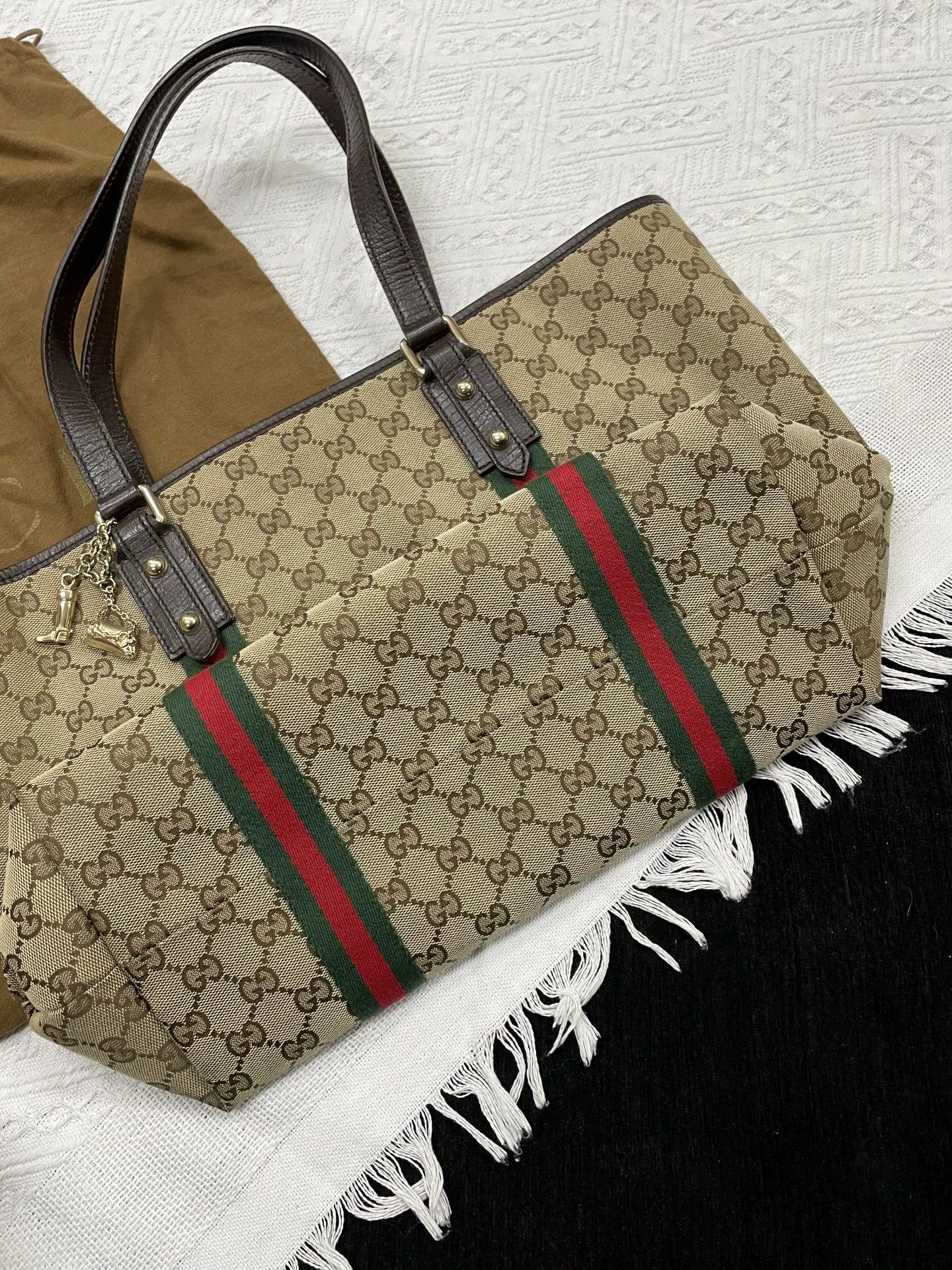 Gucci Gucci GG Supreme Tote Bag with Dust Bag Size ONE SIZE - 2 Thumbnail