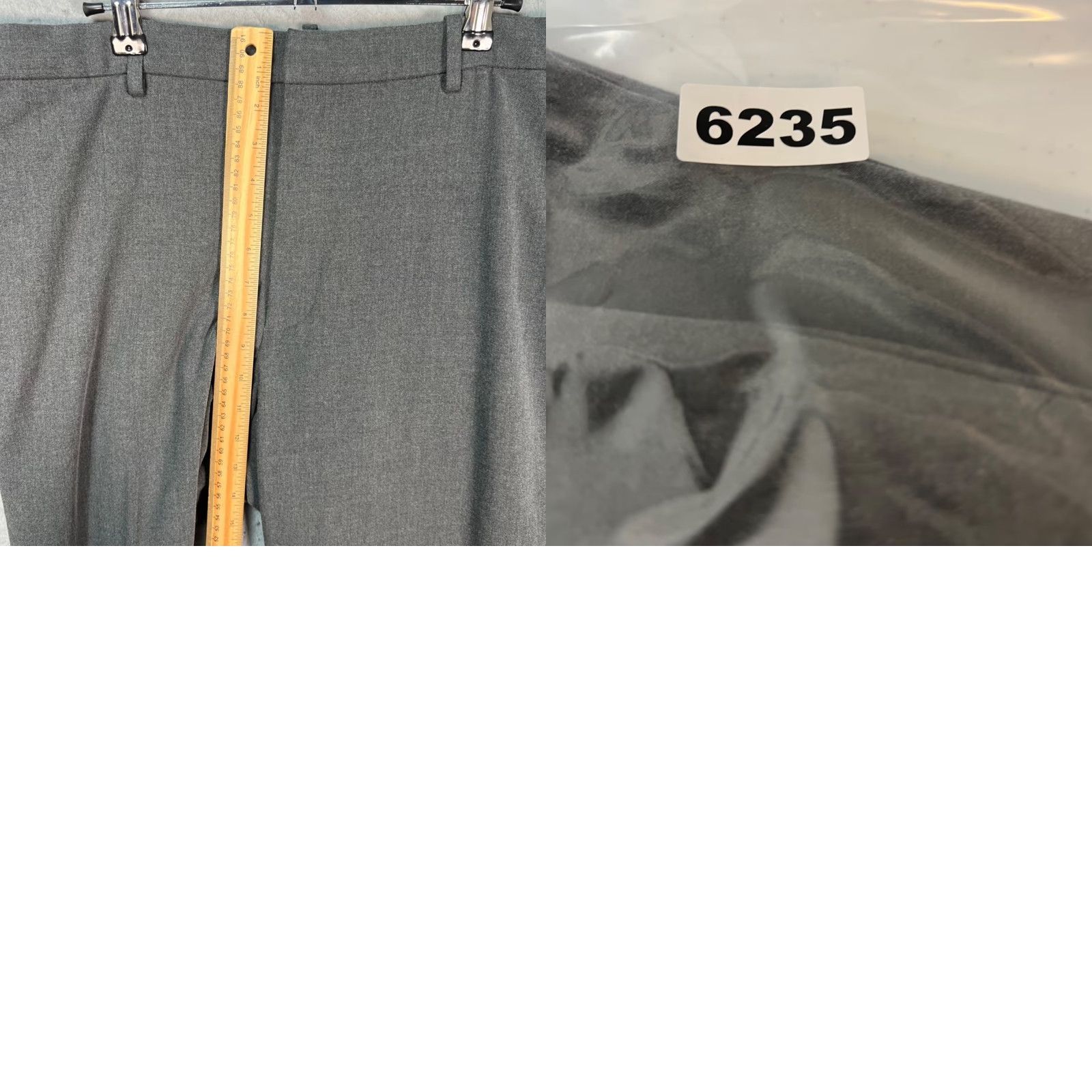 Uniqlo Uniqlo Mens XL Dress Pants Gray Polyester Blend Flat Front Tapered Inseam 27in Slashed Pockets Men Clothing Size US 36 / EU 52 - 8 Thumbnail