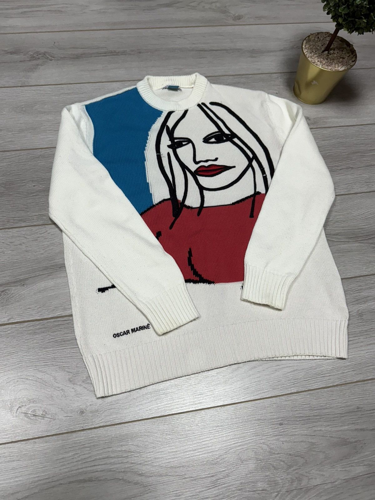 Zara Vintage Zara Oscar Marine All About My Mother Rare Sweater Size US M / EU 48-50 / 2 - 2 Thumbnail
