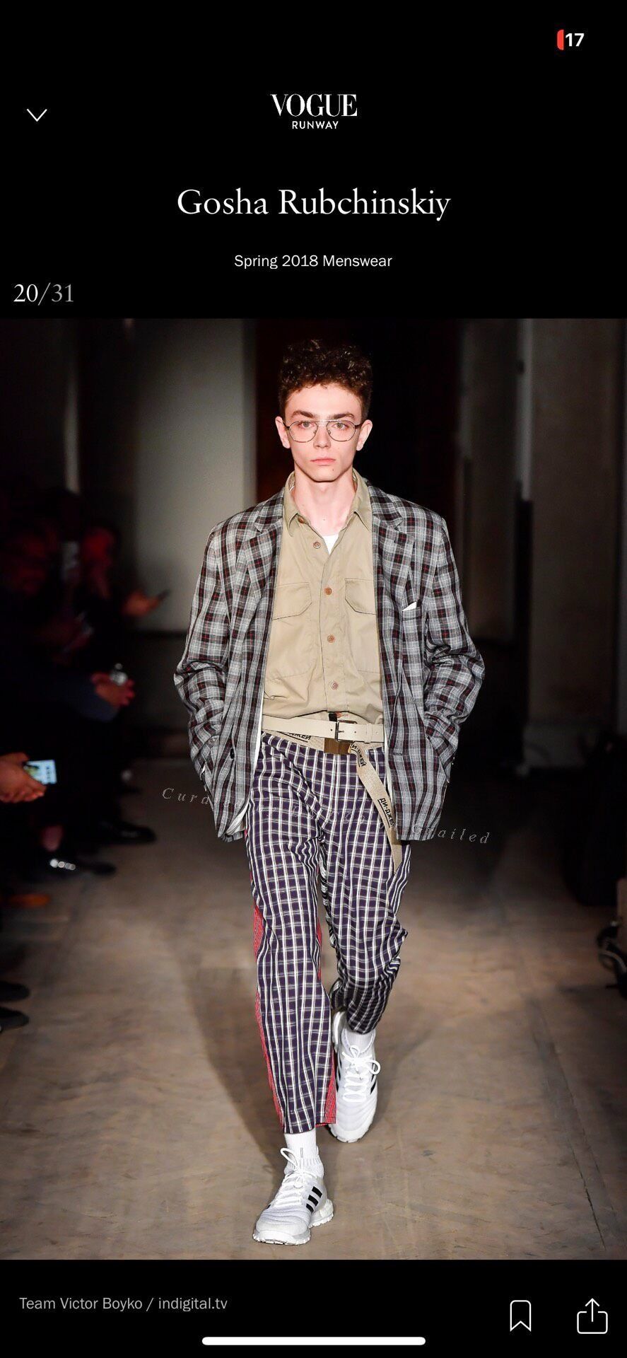 Gosha Rubchinskiy 18SS Track Pants