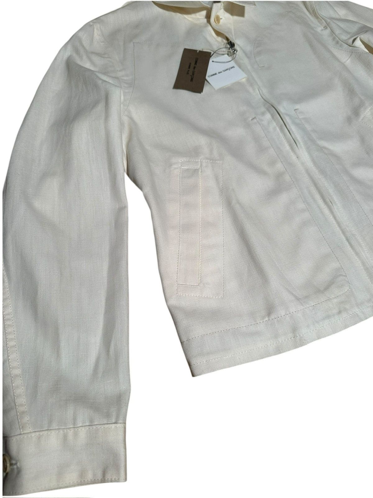 Comme des Garcons Homme Plus Comme des garcons homme plus AW 04-05 Ivory Hemp Work Jacket Size US M / EU 48-50 / 2 - 6 Thumbnail