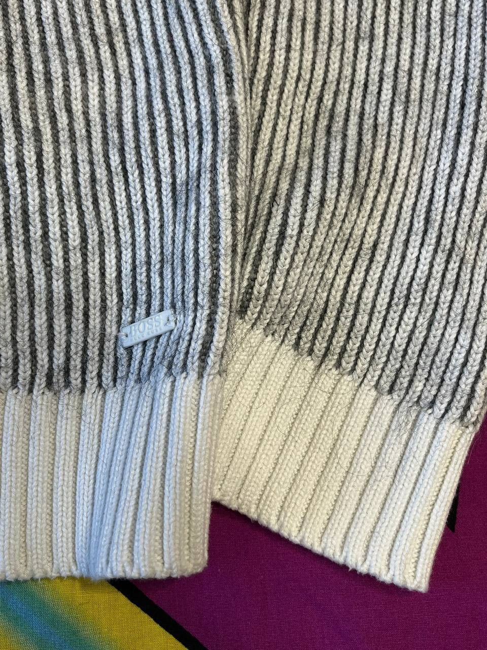 Hugo Boss Vintage Hugo Boss knit striped wool mens sweater y2k Size US L / EU 52-54 / 3 - 12 Thumbnail