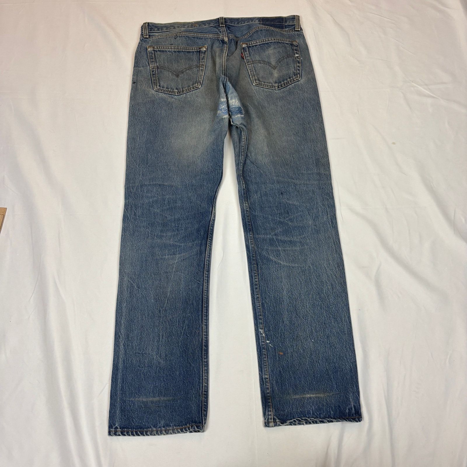 Levi's Vintage 90s Levi's 501 Straight Leg Jeans 36x33 Size US 36 / EU 52 - 3 Thumbnail