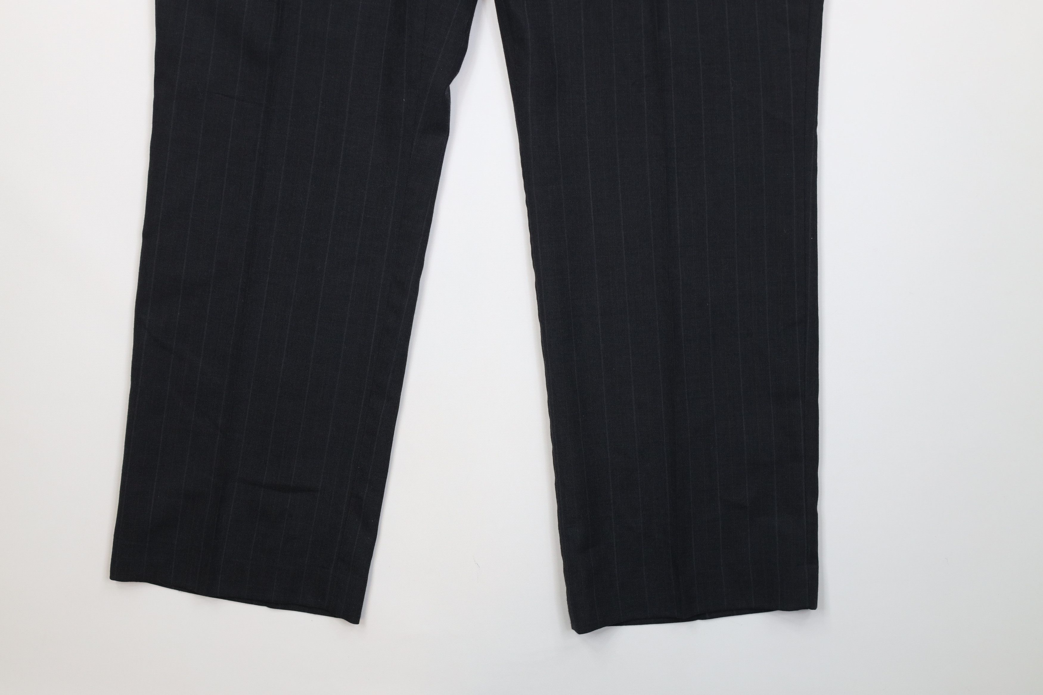 Vintage Vintage 90s Streetwear Knit Pinstriped Wide Leg Chino Pants Size US 38 / EU 54 - 5 Thumbnail