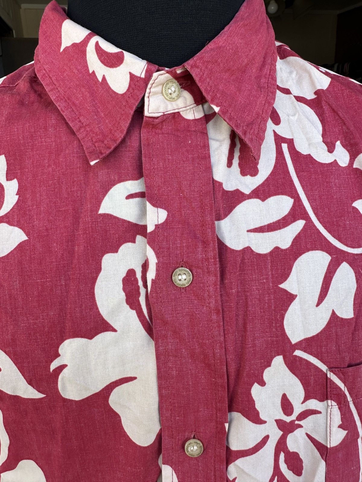 Reyn Spooner Reyn Spooner Phil Edwards Hawaiian Print Red/White Men's XL Size US XL / EU 56 / 4 - 3 Thumbnail