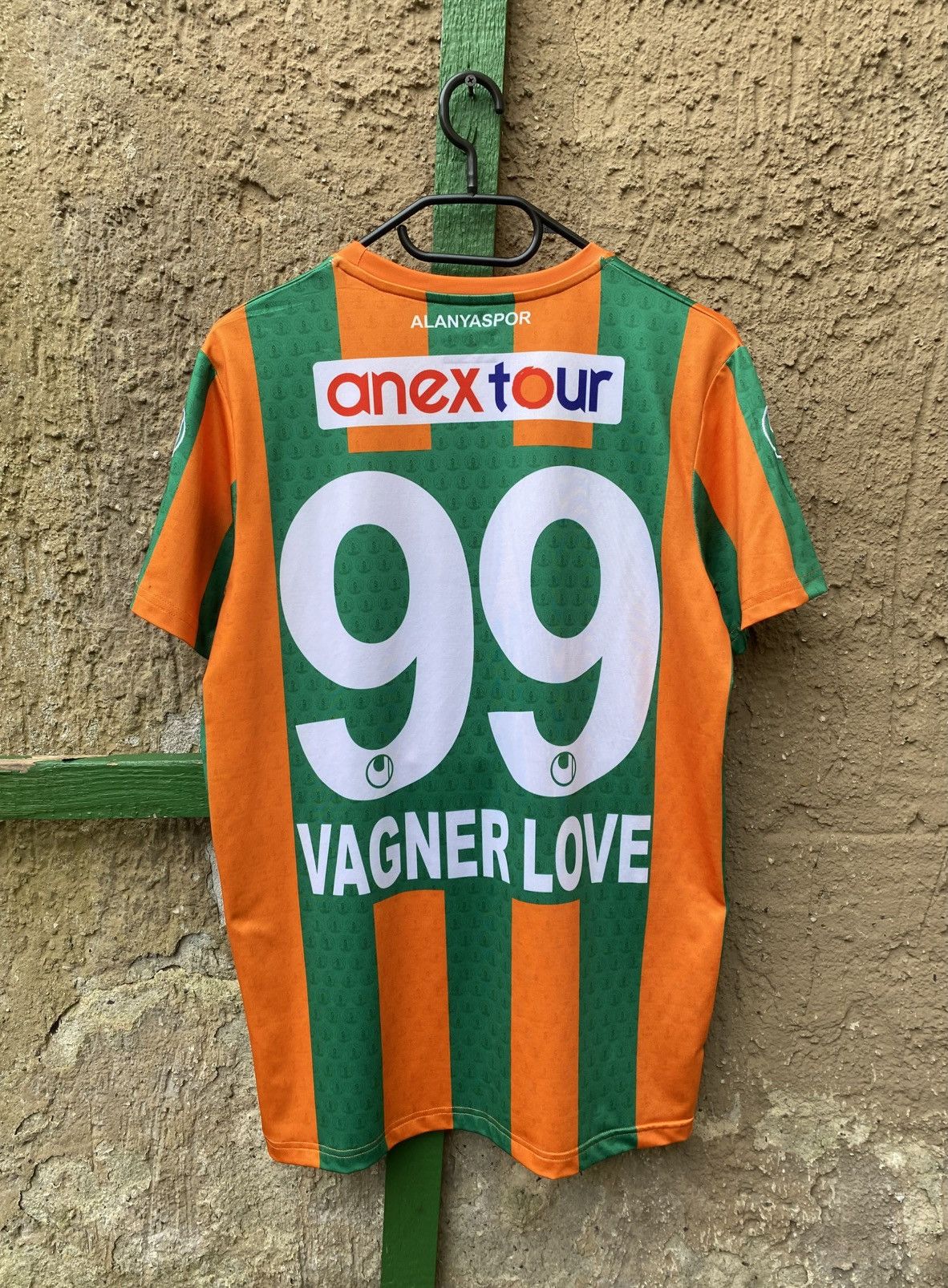 Vintage Alanyaspor 2017 2018 Vagner Love #99 Third Soccer Jersey Size US L / EU 52-54 / 3 - 1 Thumbnail