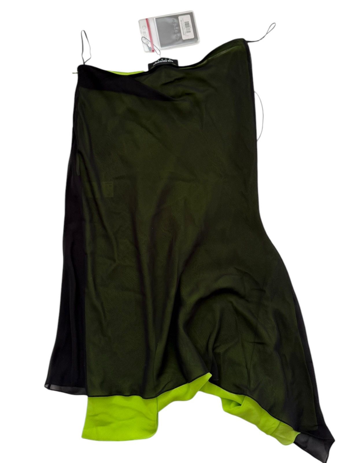 Kiko Kostadinov Mirka Layer Skirt Black Green Size 25" / US 0 / IT 36 - 5 Thumbnail