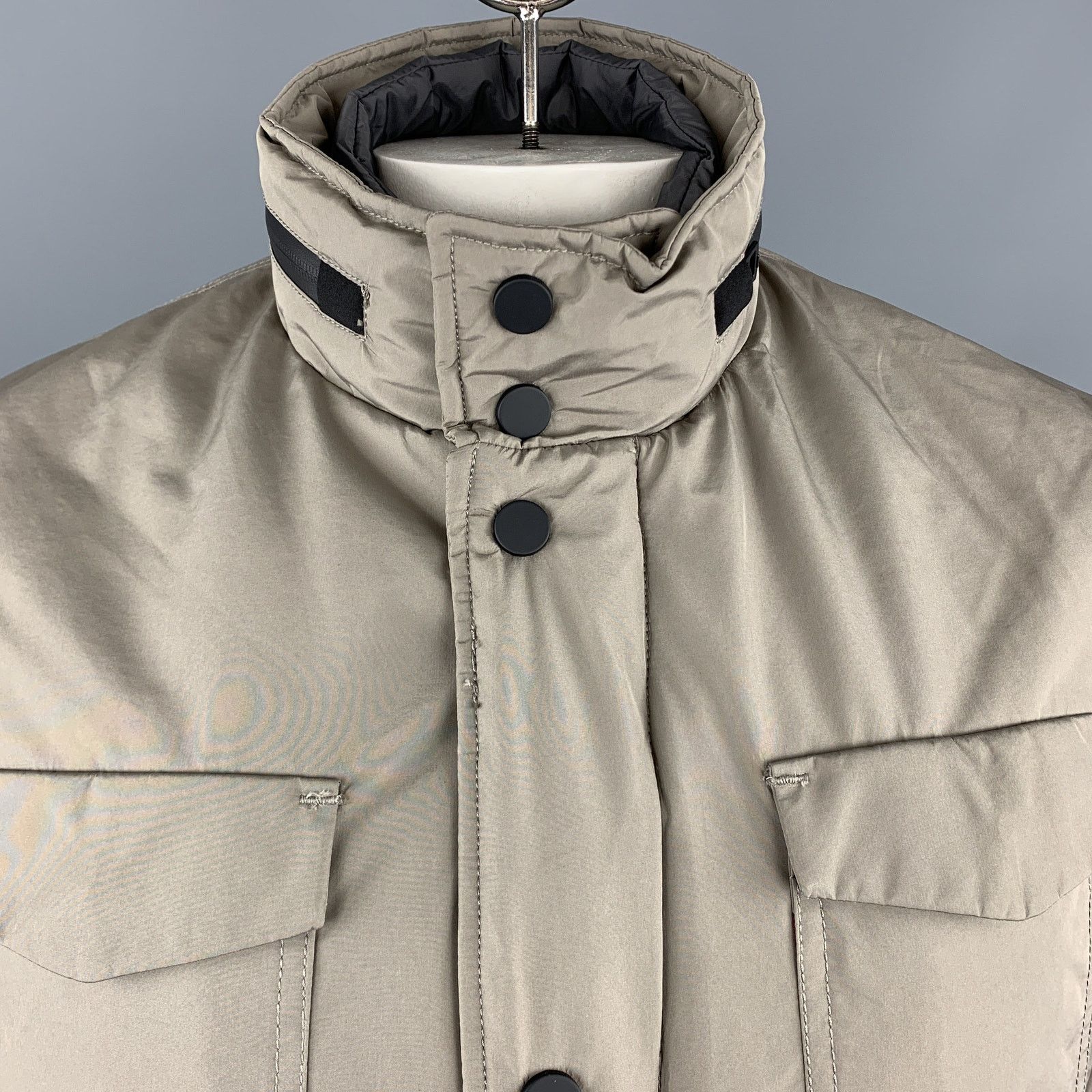Eredipisano EREDI PISANO M Khaki Beige Padded Pocket Winter Jacket Size US M / EU 48-50 / 2 - 2 Thumbnail
