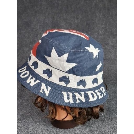 Other Australia Day Bucket Hat Cotton Austrailian Flag Brim Countr Size ONE SIZE - 2 Thumbnail
