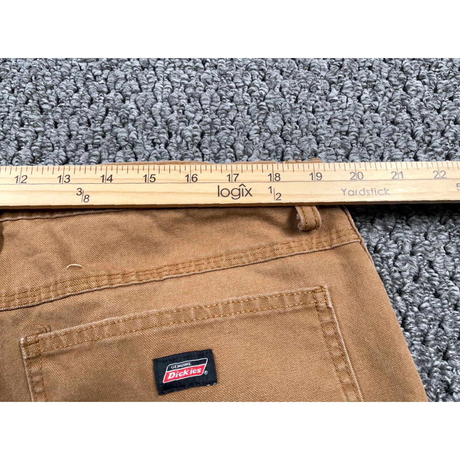 Dickies Dickies Distressed Canvas Carpenter Pants Men's 38 x 25 Brown Workwear Paint Size US 38 / EU 54 - 4 Thumbnail
