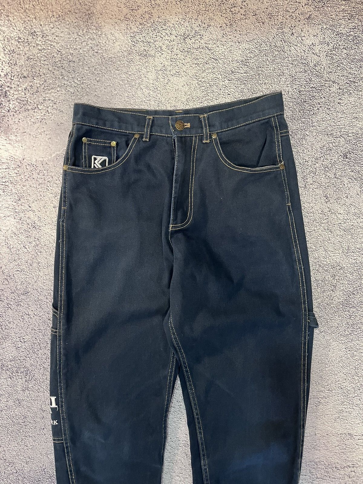 Karl Kani Karl Kani Mens Jeans Denim Cargo Big Logo Blue Vintage SizeS Size US 30 / EU 46 - 4 Thumbnail