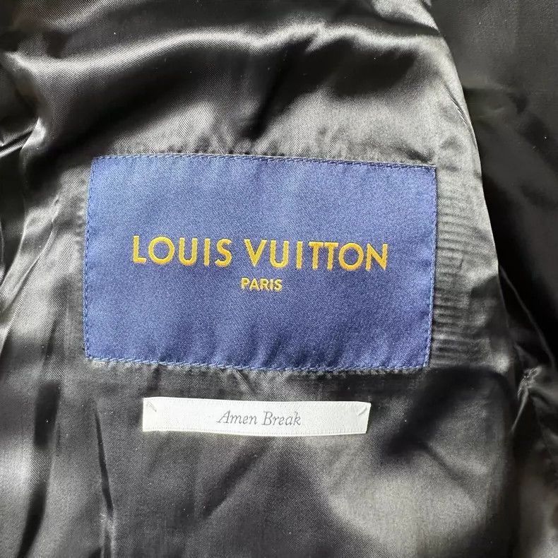 Louis Vuitton Louis Vuitton Black and Yellow Color-Block Leather Sleeve Size US L / EU 52-54 / 3 - 3 Thumbnail