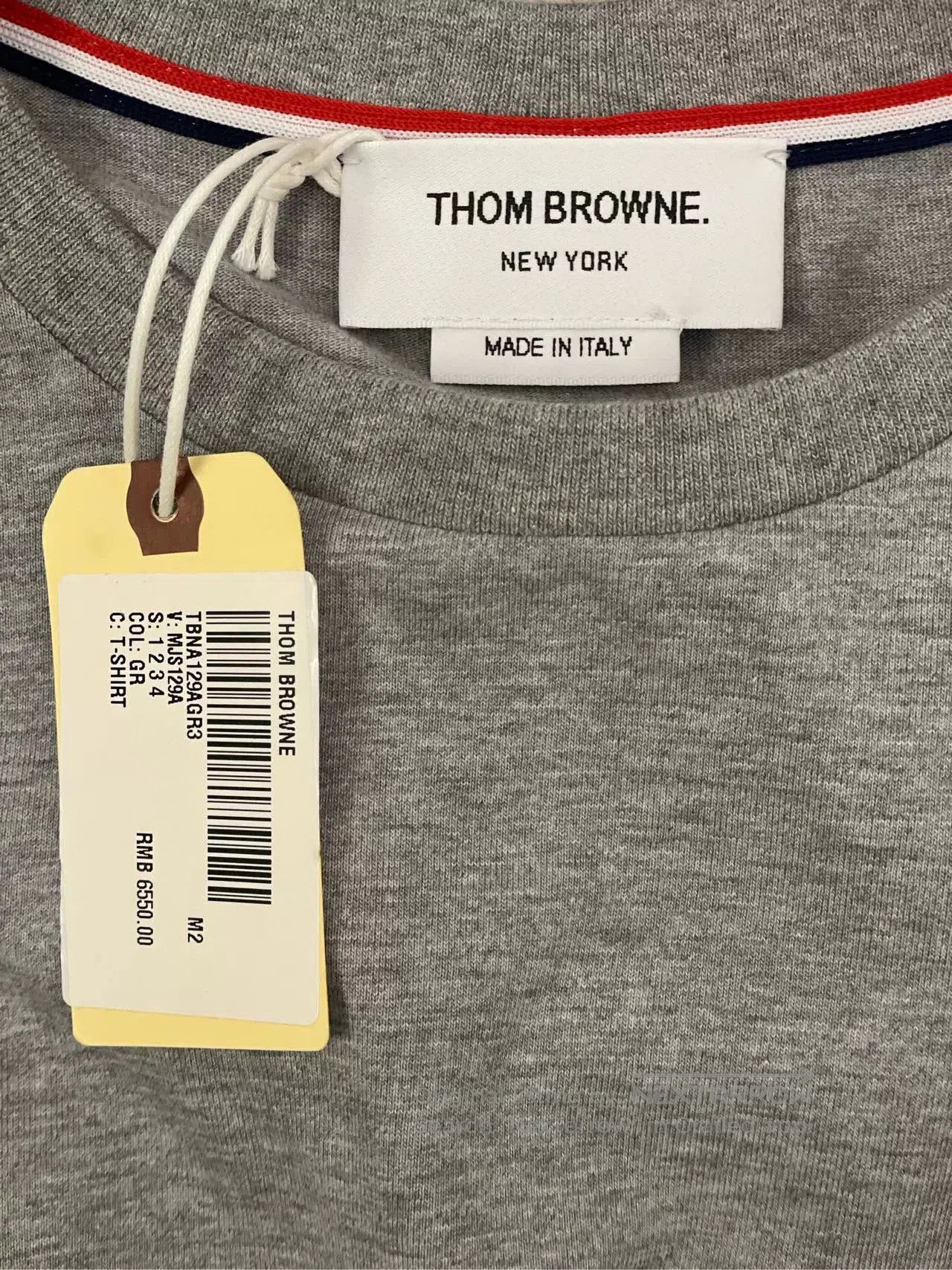 Thom Browne thom browne gray long sleeve t-shirt with print. Size US M / EU 48-50 / 2 - 6 Thumbnail