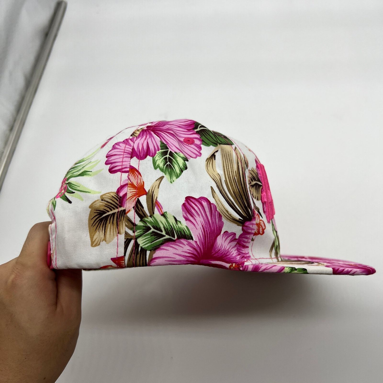 Other Hollywood Women's Pink Floral Hat Snapback Tropical Caps Size ONE SIZE - 6 Thumbnail