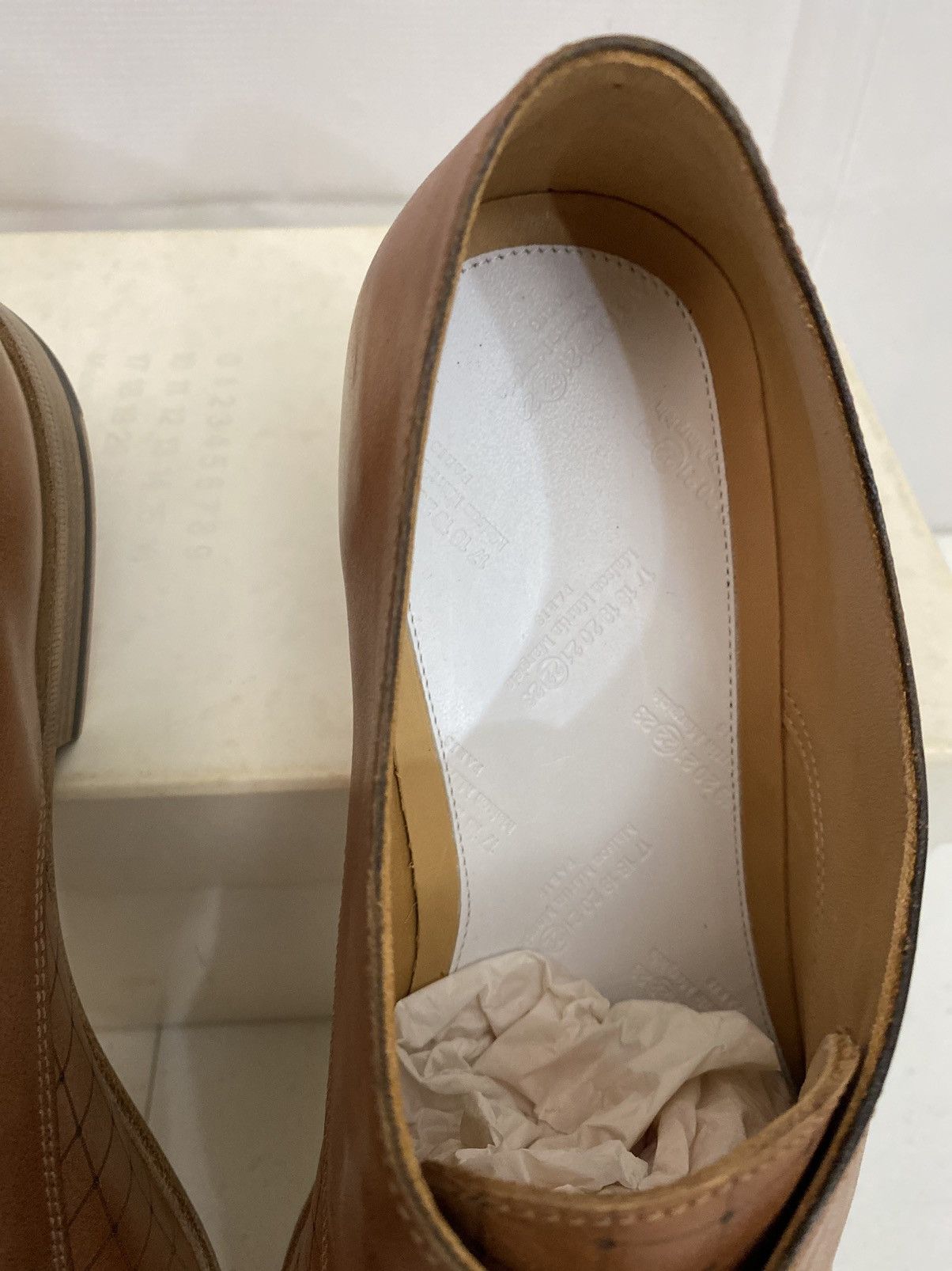 Maison Margiela Maison Margiela 22 🇮🇹 Brown Matrix Single Stitch Derby 10 New Size US 10 / EU 43 - 17 Thumbnail