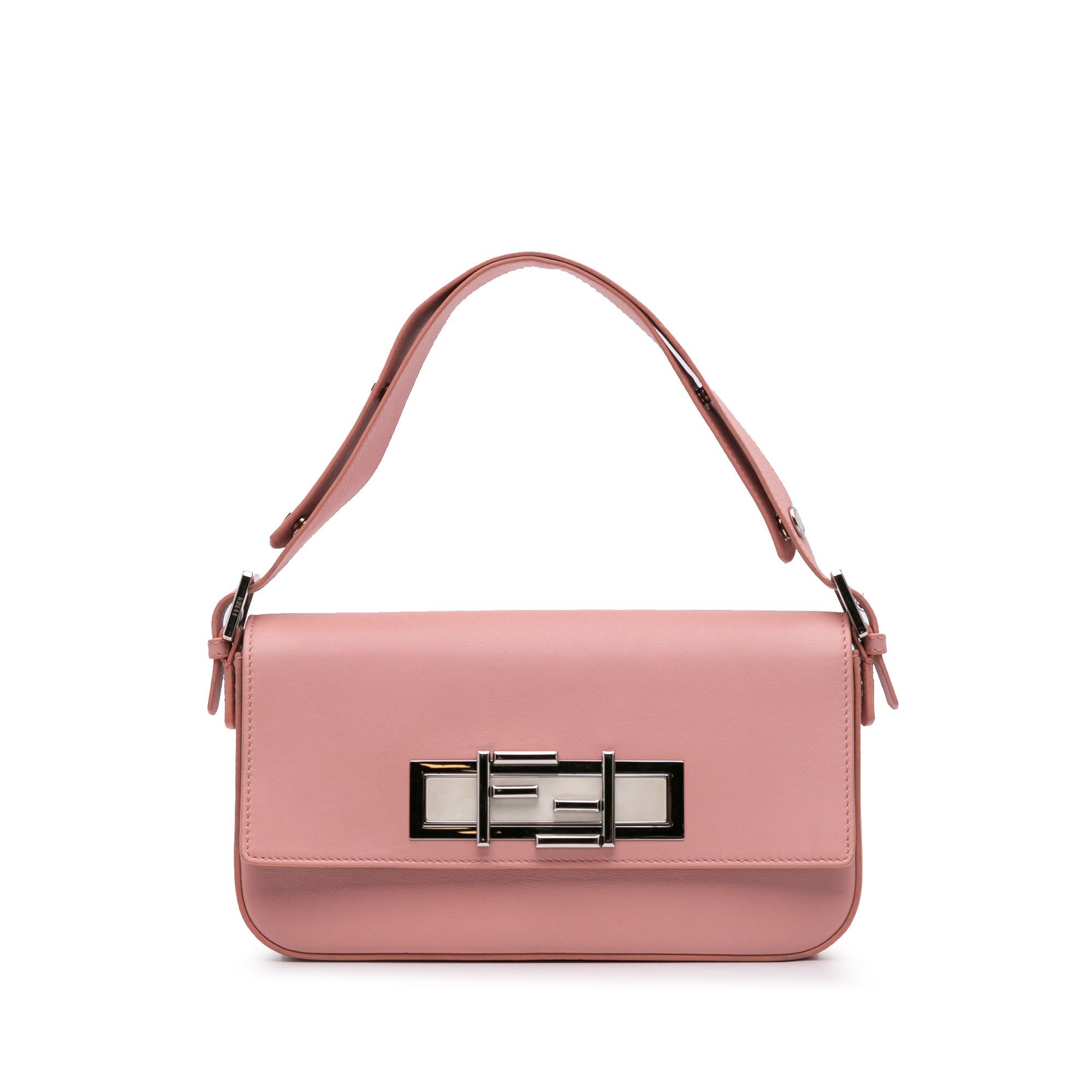 Fendi Calfskin 3Baguette Shoulder Bag in Pink, Women's