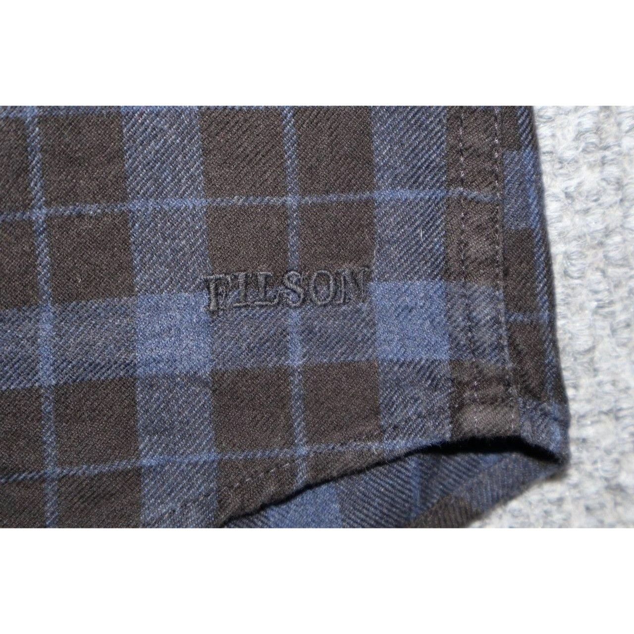 Filson Filson Flannel Work Shirt Blue and Black Plaid Size XL Size US XL / EU 56 / 4 - 10 Thumbnail