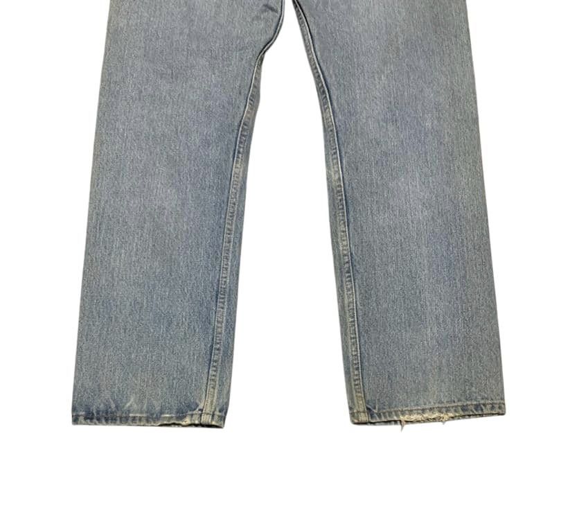 Levi's Vintage Levis 505 Regular Fit Faded Blue Jeans Distressed Size US 33 - 6 Thumbnail