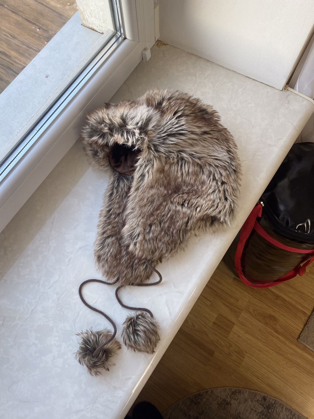 Vintage 🔥 Y2K Faux Fur Ushanka Vintage Fuzzy Warm Trapper Hat Size ONE SIZE - 5 Thumbnail