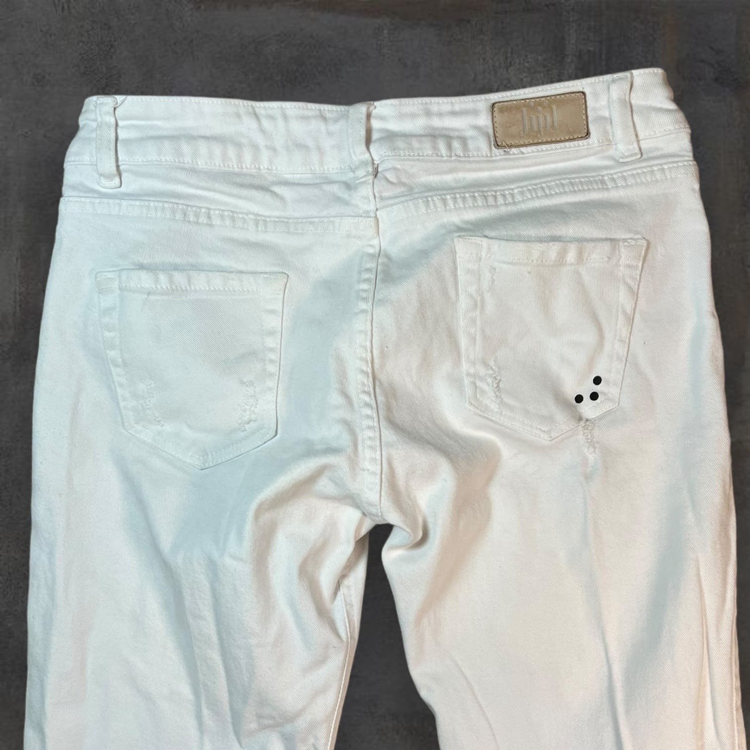 Other Jijil Made in Italy White Denim Women's 32/46 Low Rise Size 32" / US 10 / IT 46 - 4 Thumbnail