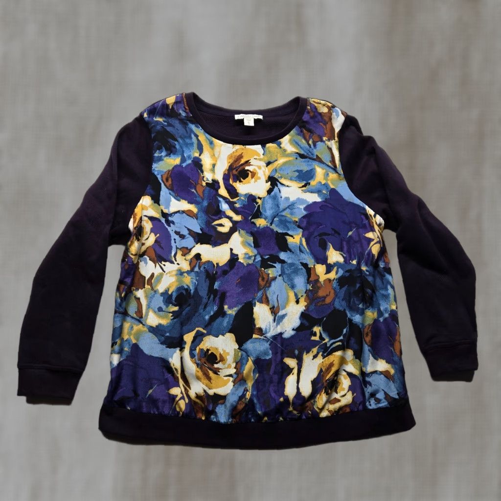 Coldwater Creek Coldwater Creek Shirt Adult Women XL Multicolor Floral Long Sleeve Size XL / US 12-14 / IT 48-50 - 1 Thumbnail