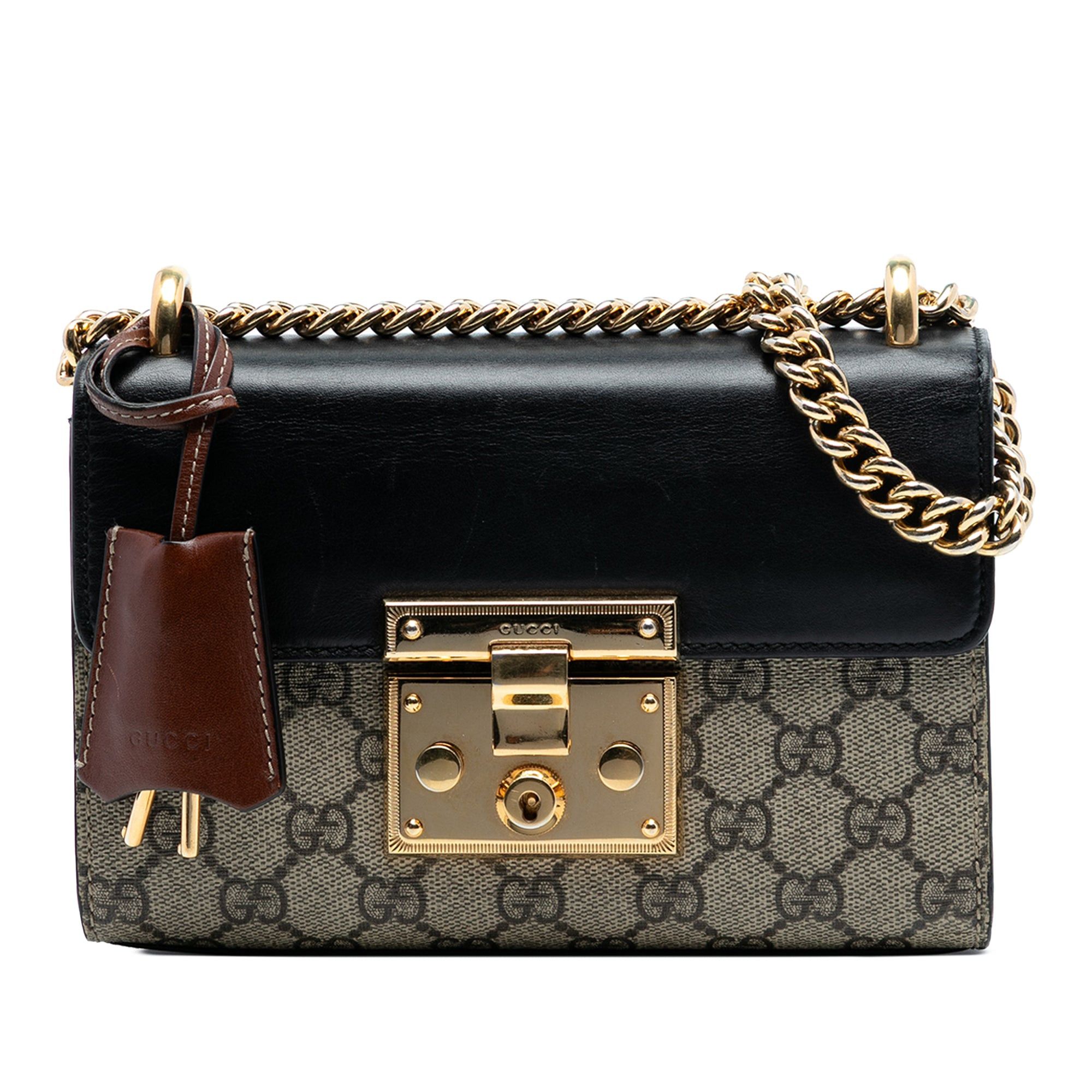 Gucci Small GG Supreme Padlock Crossbody Size ONE SIZE - 1 Thumbnail