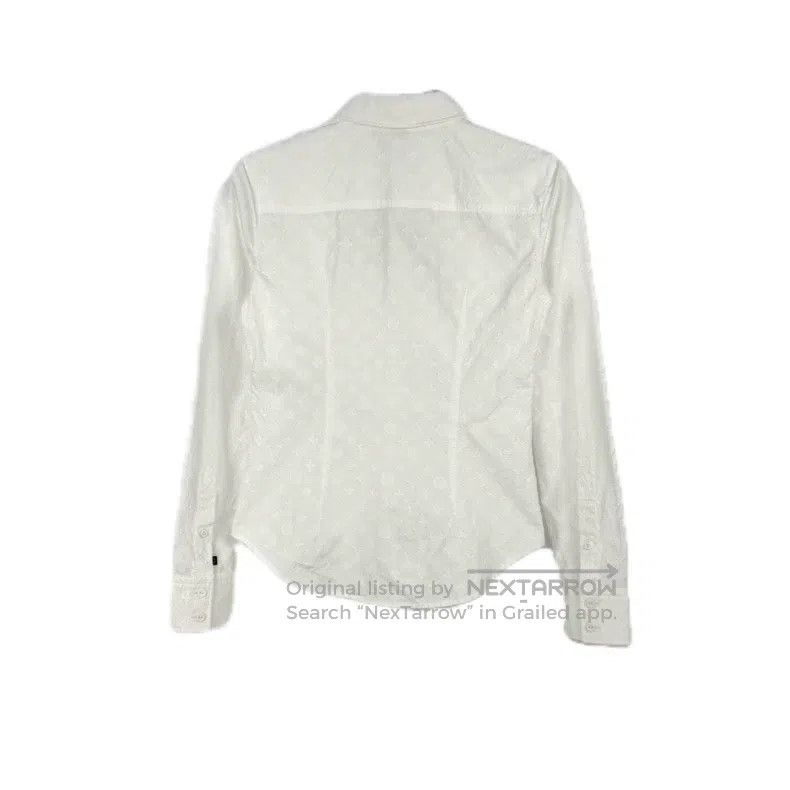 Louis Vuitton Louis Vuitton White dark full print long sleeve shirt Size XS / US 0-2 / IT 36-38 - 2 Thumbnail