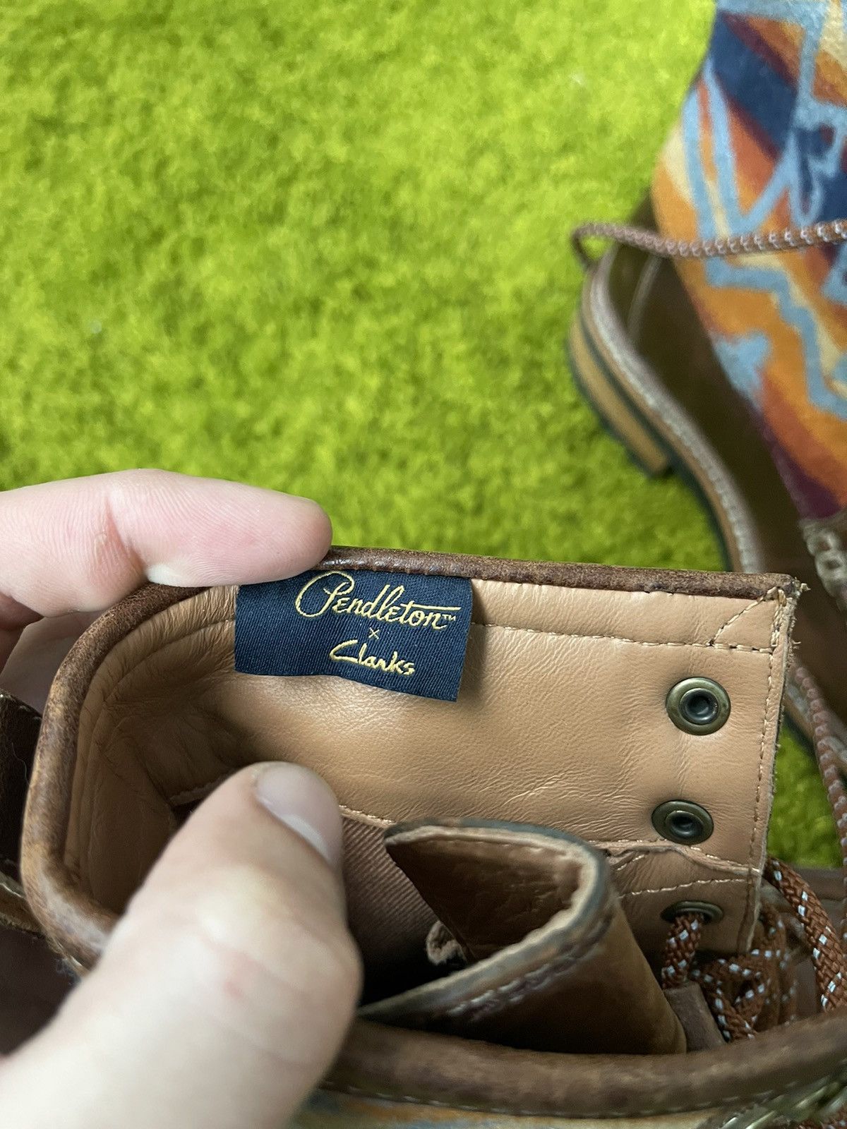 Clarks × Genuine Leather × Pendleton Pendleton x Clarks wool plaid + real leather boots Size US 7.5 / IT 37.5 - 5 Thumbnail