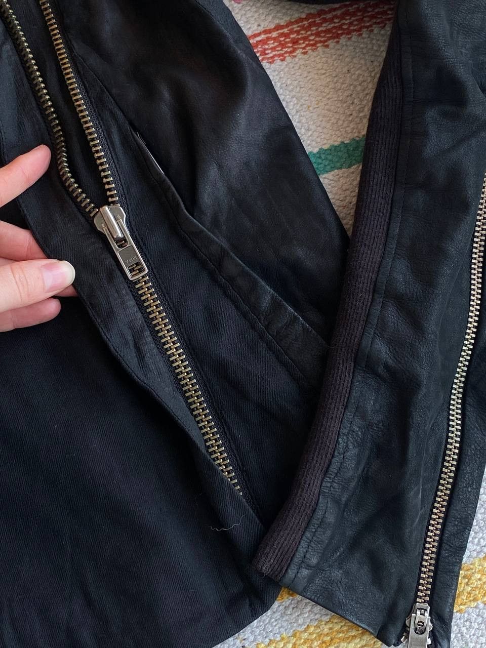 Helmut Lang Helmut Lang Black Asym Jacket Leather Size XS / US 0-2 / IT 36-38 - 9 Thumbnail