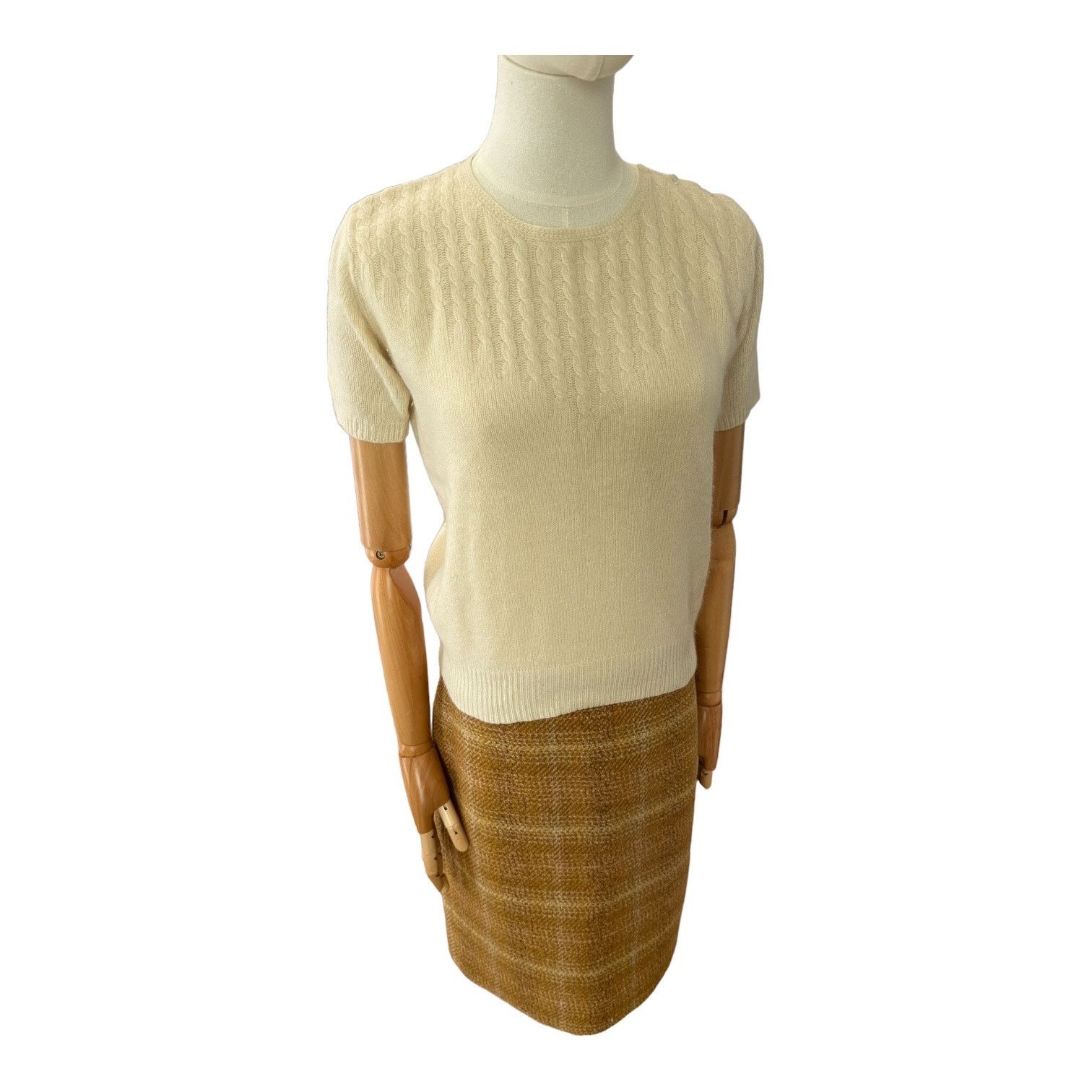 J.Crew J.Crew 'Sunnie Pencil Skirt' in Mustard Tweed size 6 Size 28" / US 6 / IT 42 - 3 Thumbnail
