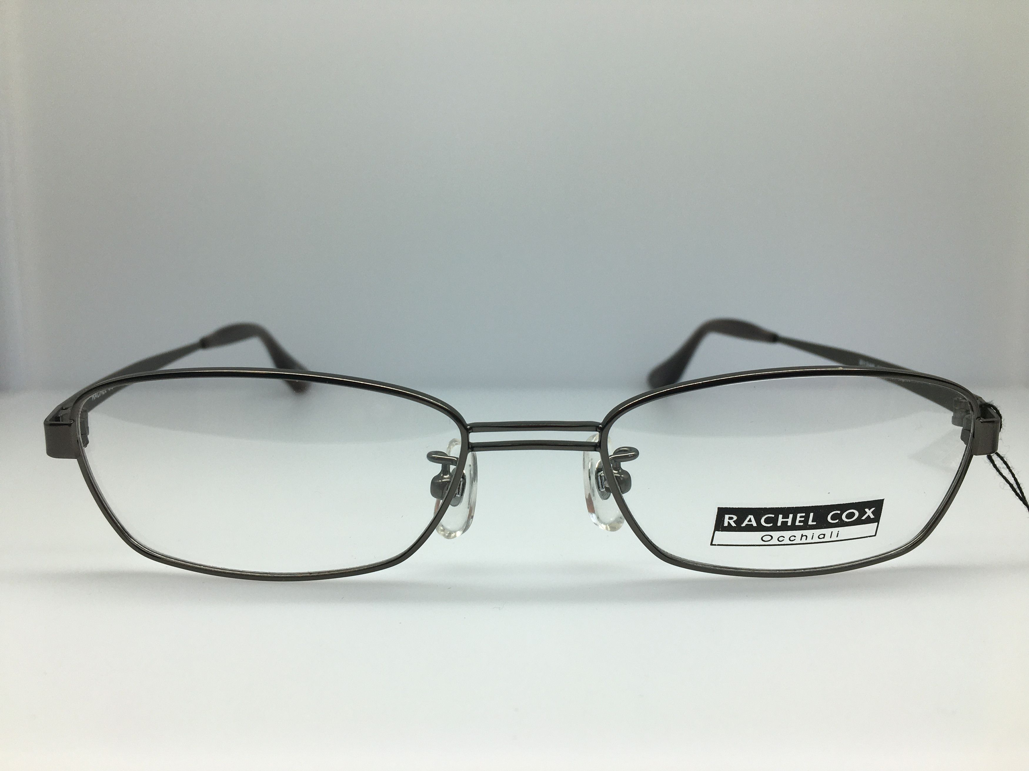 Vintage Vintage Rachel Cox R1246 Gray Silver Titan Eyeglasses Frame Size ONE SIZE - 1 Thumbnail