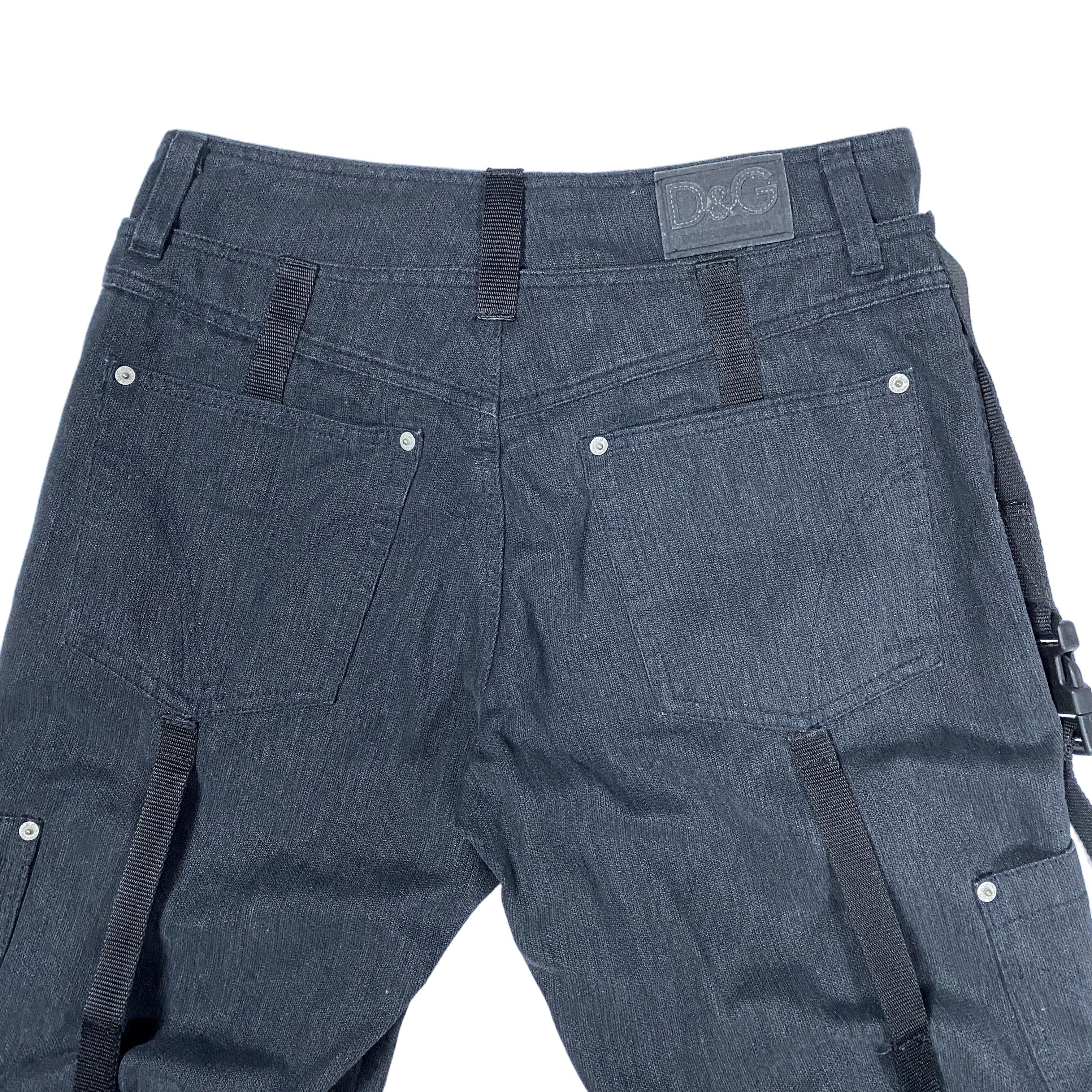 Dolce & Gabbana Archive Dolce & Gabbana Bondage Cargo Denim Pants 