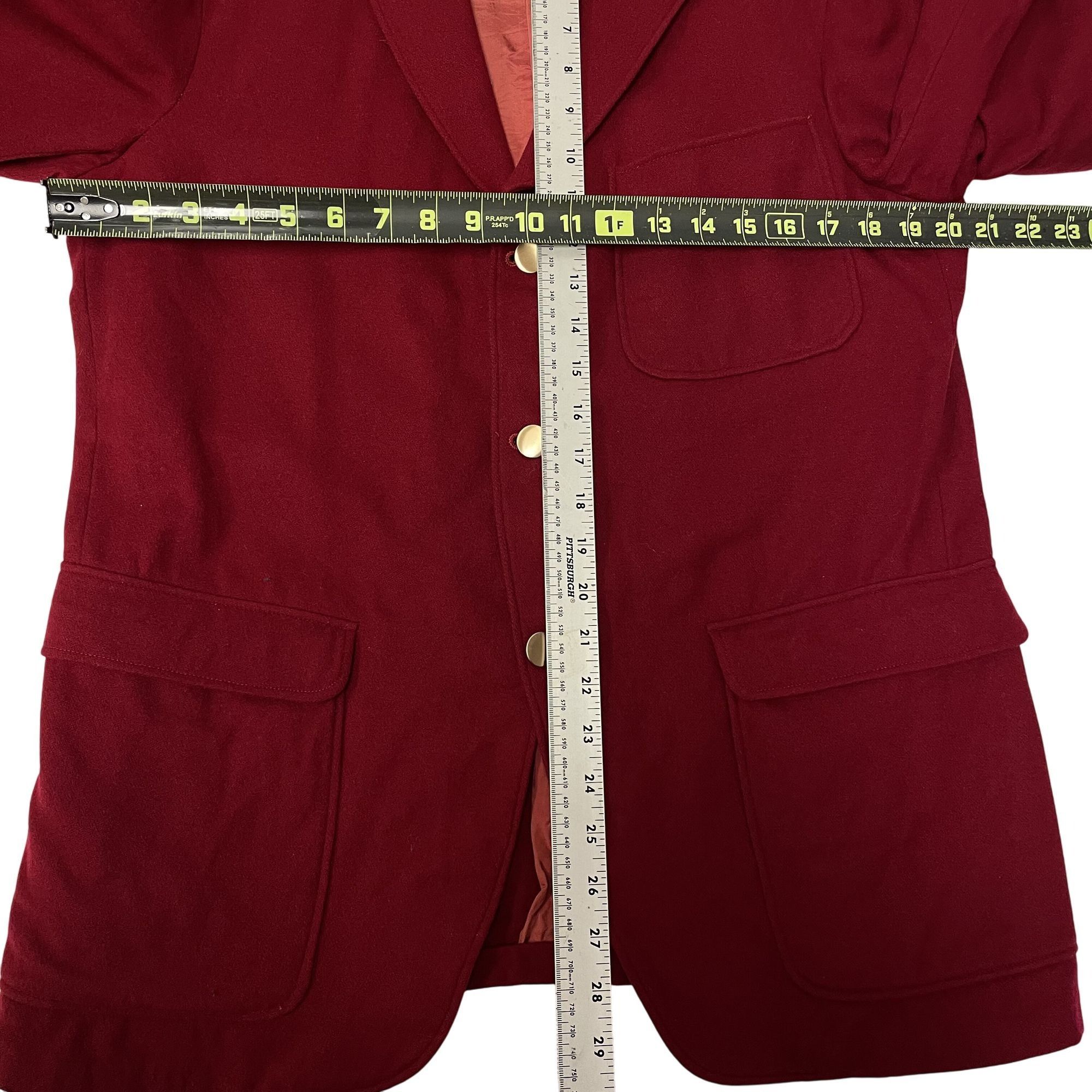 Other Vtg University Shop Metcalf's True RED Christmas Sport Coat Size 38S - 7 Thumbnail