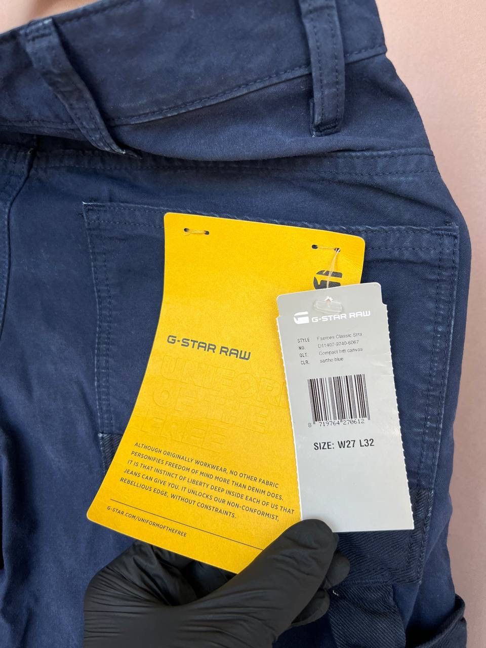 G-Star G-Star Raw Faeroes Classic Pants Men Size W27 L32 Trousers Size US 32 / EU 48 - 10 Thumbnail