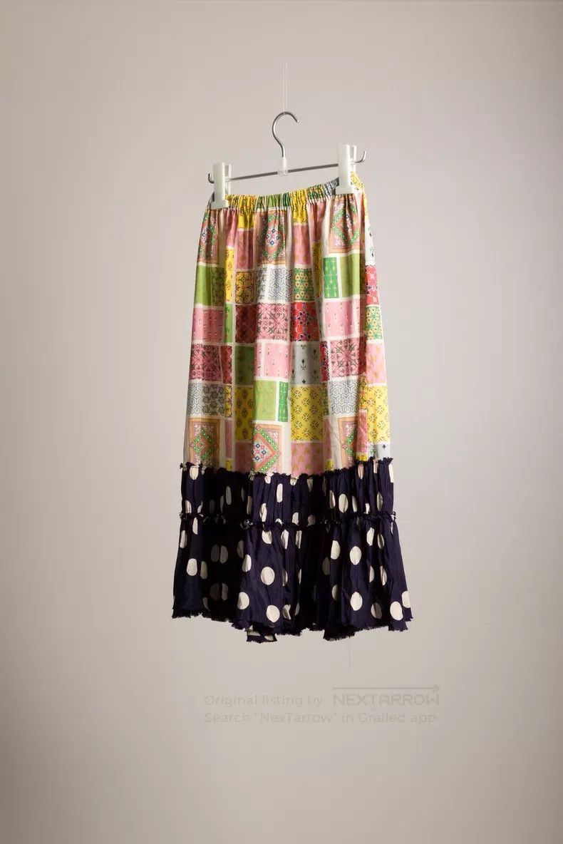Comme des Garcons Comme Des Garcons size M Jigsaw Puzzle Polka Dot Skirt Size 23" - 2 Thumbnail