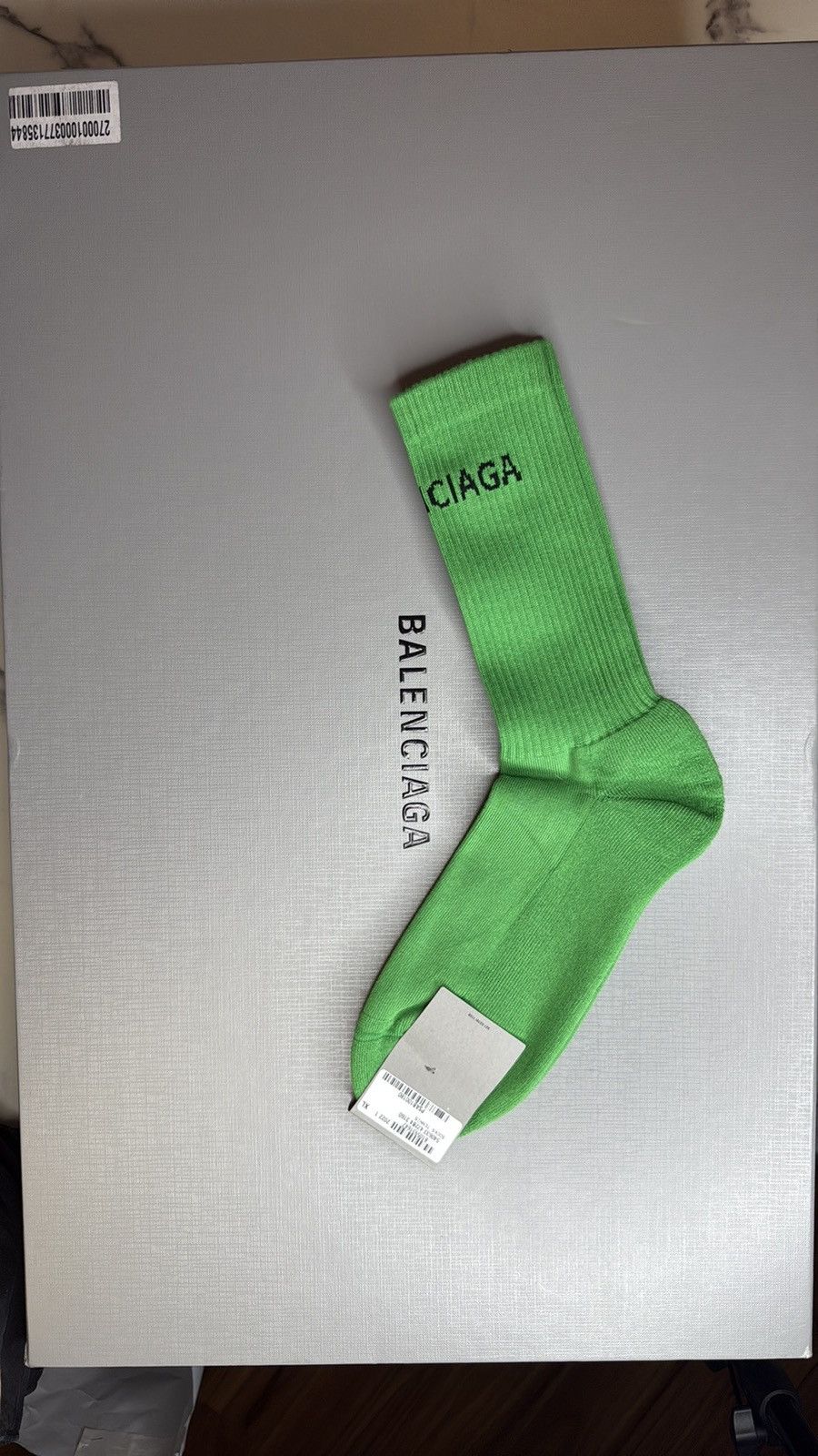 Balenciaga BALENCIAGA Tennis Socks in Green, Size XL! Size 44 - 2 Thumbnail