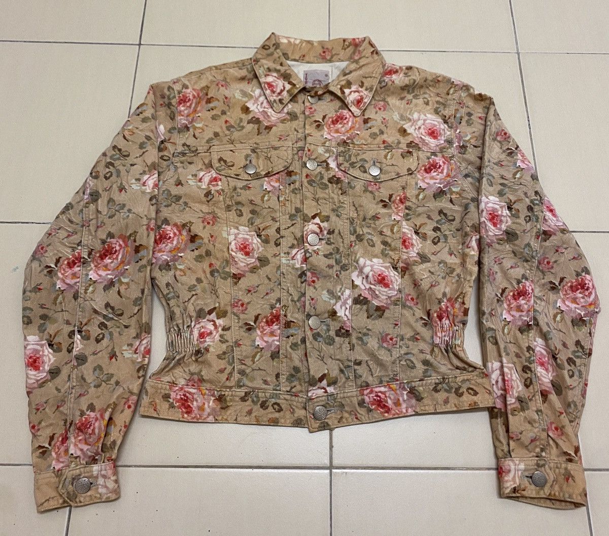 Japanese Brand Typhoon By Nobuo Ikeda Floral Jacket Size M / US 6-8 / IT 42-44 - 1 Thumbnail