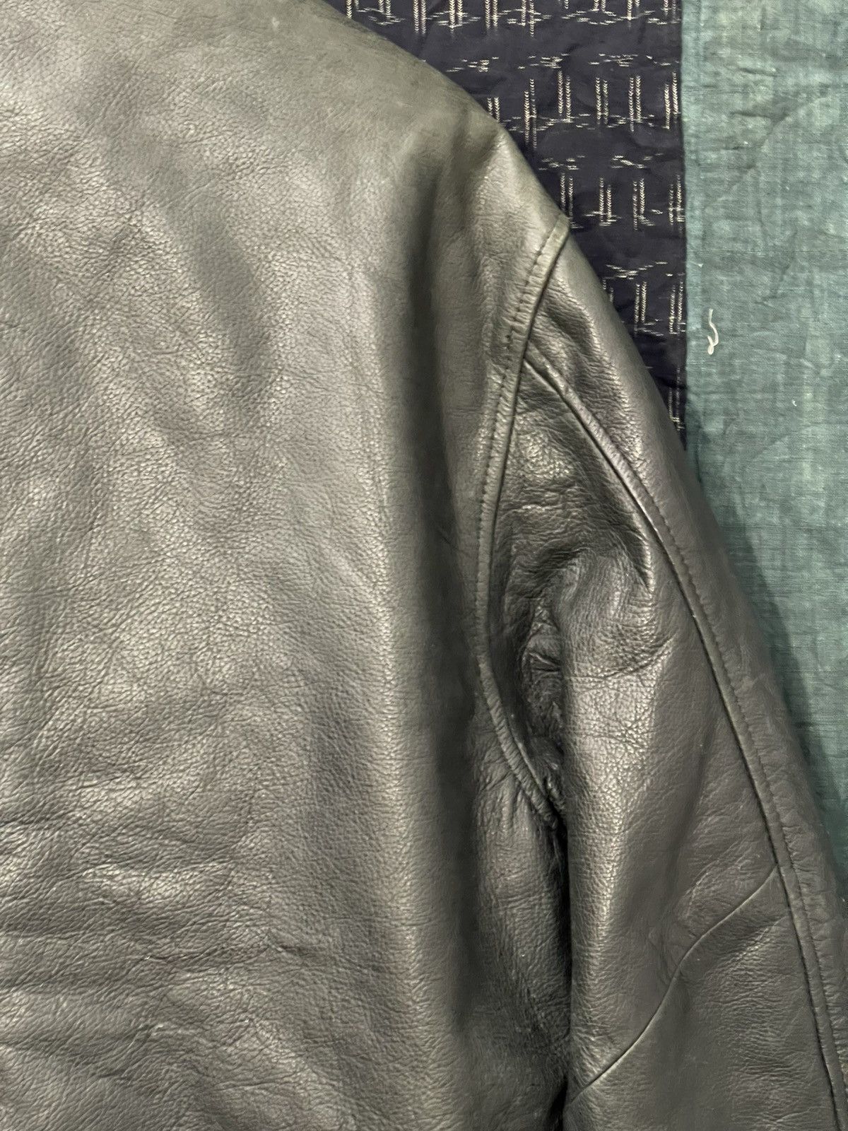 Armani Rare Leather Jacket Vtg 80s Armani Jeans julius dior Size US L / EU 52-54 / 3 - 19 Thumbnail
