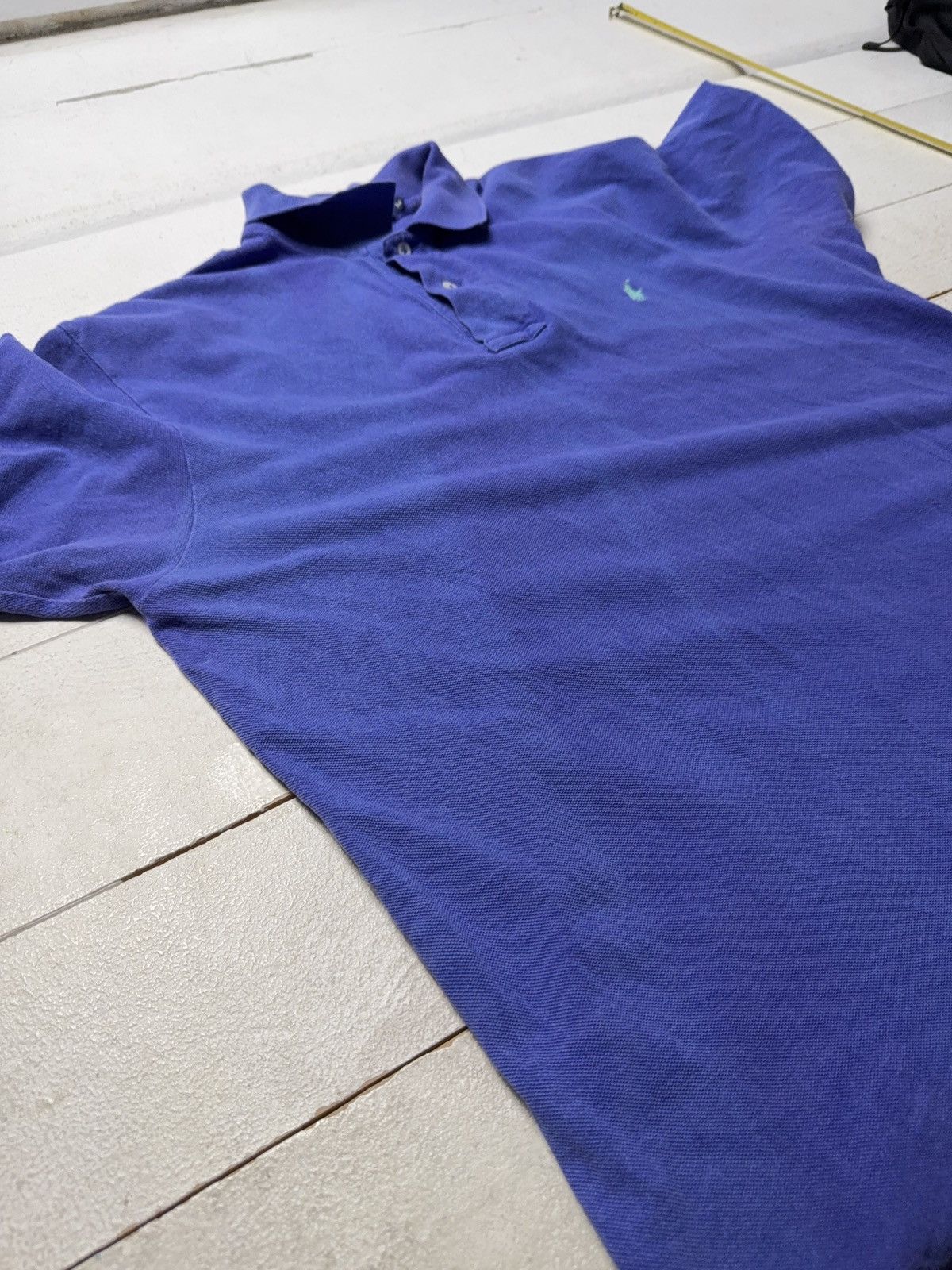 Polo Ralph Lauren Retro 90s Polo Ralph Lauren Faded Blue Polo Shirt Classic M Size US M / EU 48-50 / 2 - 11 Thumbnail