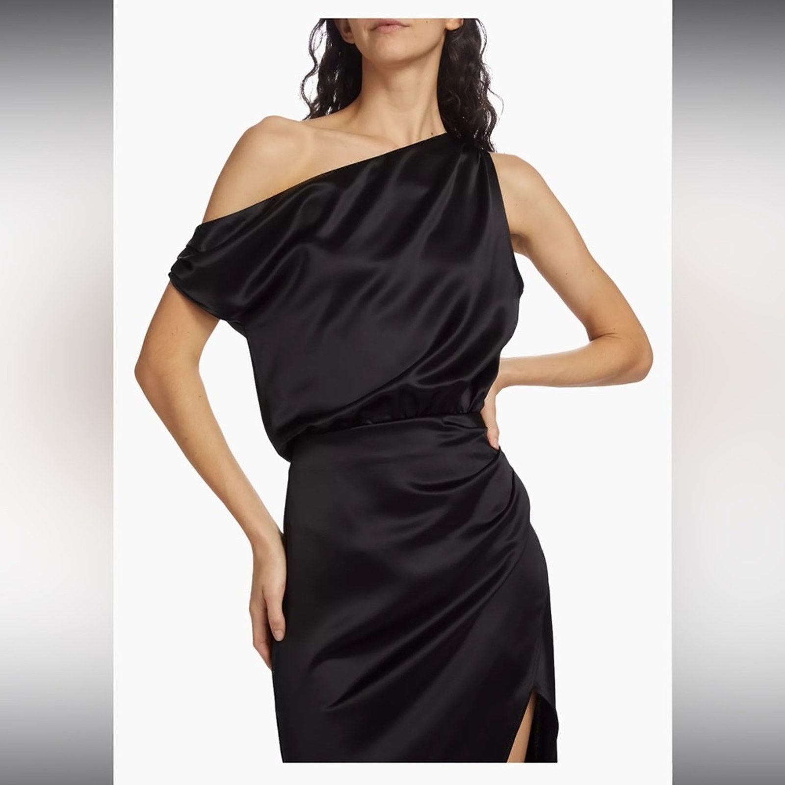 REVOLVE Nonchalant Label Dinah Draped Dress Black S Size S / US 4 / IT 40 - 9 Thumbnail