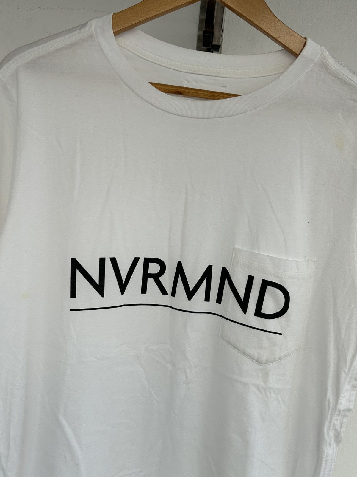 Takahiromiyashita The Soloist. NVRMND Whited Spellout Pocket Tee Plain Size US M / EU 48-50 / 2 - 3 Thumbnail