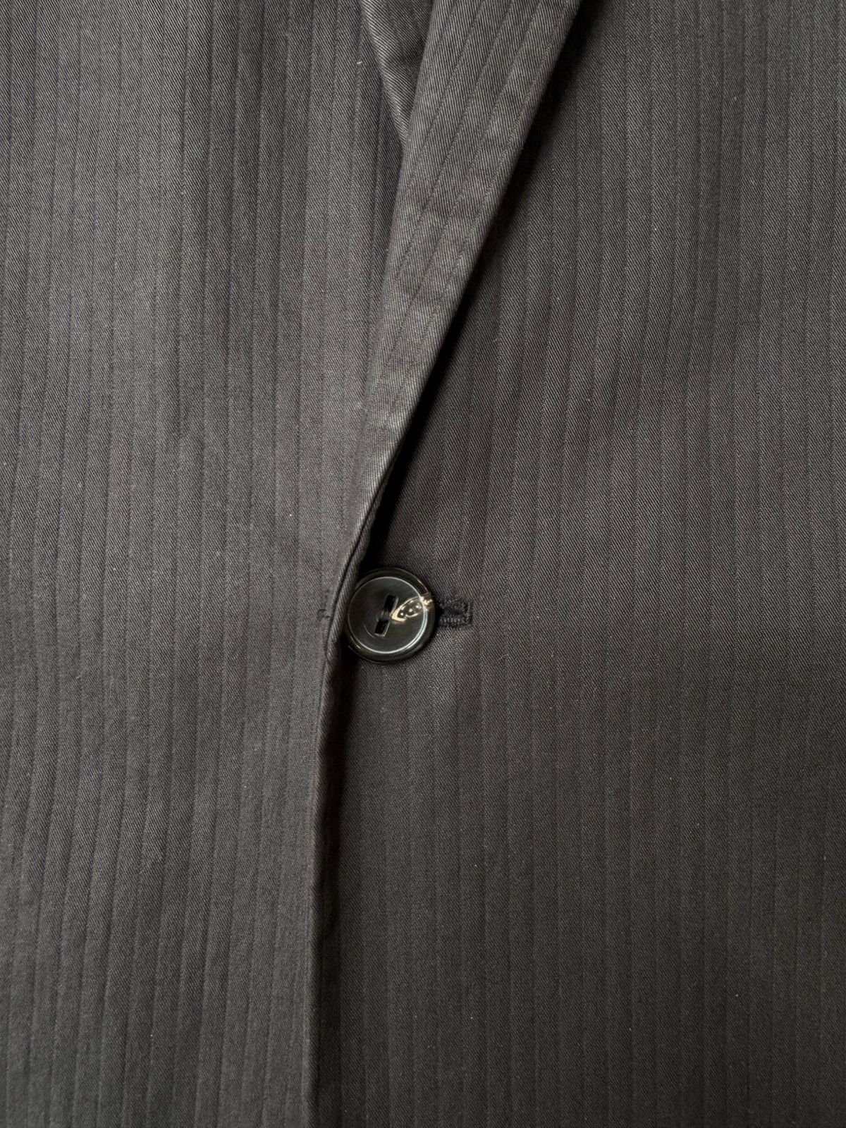 Raf Simons Raf Simons SS98 Satan Peak Lapel Pinstripes Cotton Coat Size US L / EU 52-54 / 3 - 3 Thumbnail