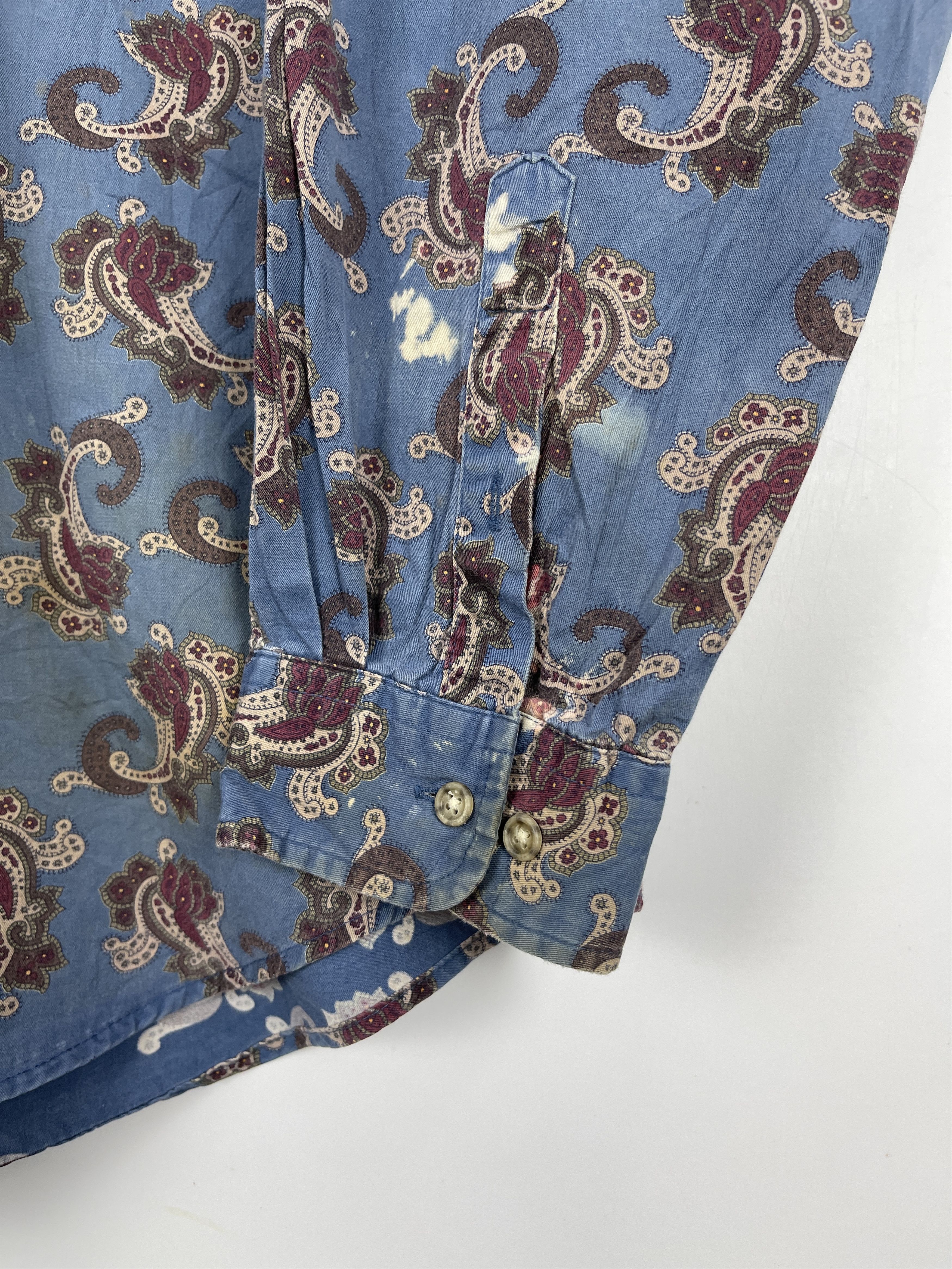 Japanese Brand × Vintage Vintage Japanese Brand Paisley Flower Button Up Shirt TA0383 Size US XL / EU 56 / 4 - 7 Thumbnail
