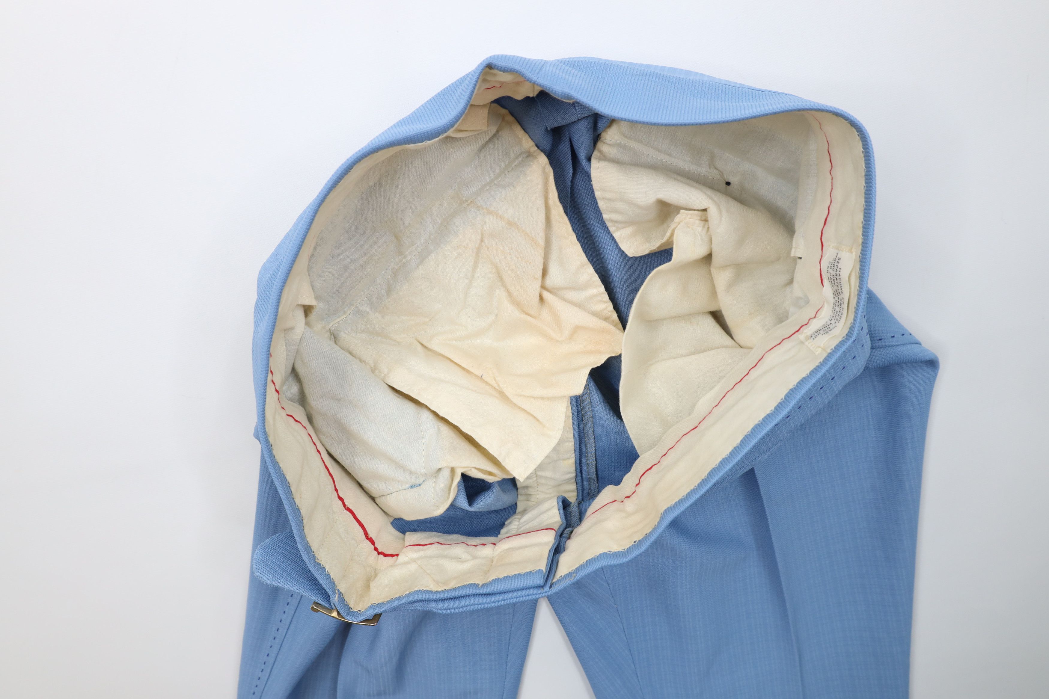 Vintage Vintage 50s 60s Streetwear Bell Bottoms Pants Carolina Blue Size US 34 / EU 50 - 6 Thumbnail